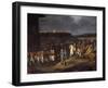 Detail of Emperor Napoleon I Meets English Prisoners in Astorga by Hippolyte Lecomte-null-Framed Photographic Print