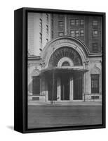 Detail of entrance, Hotel Hamilton, Washington DC, 1923-null-Framed Stretched Canvas