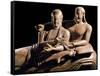 Detail of Etruscan Sarcophagus of the Spouses-null-Framed Stretched Canvas