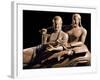 Detail of Etruscan Sarcophagus of the Spouses-null-Framed Photographic Print