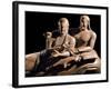 Detail of Etruscan Sarcophagus of the Spouses-null-Framed Photographic Print