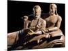 Detail of Etruscan Sarcophagus of the Spouses-null-Mounted Photographic Print