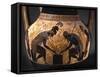 Detail of Etruscan Vase Depicting Achilles and Ajax Playing Dice-null-Framed Stretched Canvas