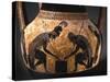 Detail of Etruscan Vase Depicting Achilles and Ajax Playing Dice-null-Stretched Canvas