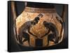 Detail of Etruscan Vase Depicting Achilles and Ajax Playing Dice-null-Framed Stretched Canvas