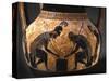 Detail of Etruscan Vase Depicting Achilles and Ajax Playing Dice-null-Stretched Canvas