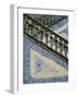 Detail of External Staircase Decorated with Azulejos (Tiles), Algarve, Portugal-Nedra Westwater-Framed Photographic Print