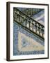 Detail of External Staircase Decorated with Azulejos (Tiles), Algarve, Portugal-Nedra Westwater-Framed Photographic Print