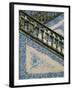 Detail of External Staircase Decorated with Azulejos (Tiles), Algarve, Portugal-Nedra Westwater-Framed Photographic Print