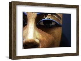 Detail of Eyes in Egyptian Wooden Coffin-null-Framed Photographic Print