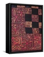 Detail of Fabric for Funeral Cloak, from Peru-null-Framed Stretched Canvas