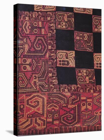 Detail of Fabric for Funeral Cloak, from Peru-null-Stretched Canvas