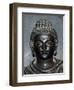 Detail of Face of Buddha Statue from Archaeological Site in Lahore, Pakistan-null-Framed Giclee Print