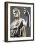 Detail of Face of Marble Statue of Athena Parthenos-null-Framed Giclee Print