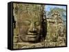 Detail of Face on Bayon Temple-Bob Krist-Framed Stretched Canvas