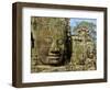 Detail of Face on Bayon Temple-Bob Krist-Framed Photographic Print