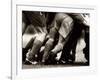 Detail of Feet of a Group of Rugby Players in a Scrum, Paris, France-null-Framed Photographic Print