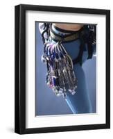 Detail of Female Rock Climber and Equipment-null-Framed Premium Photographic Print