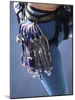 Detail of Female Rock Climber and Equipment-null-Mounted Photographic Print