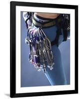 Detail of Female Rock Climber and Equipment-null-Framed Photographic Print