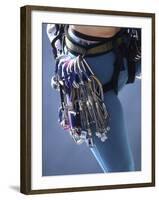 Detail of Female Rock Climber and Equipment-null-Framed Photographic Print