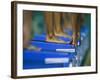 Detail of Female Swimmers at the Start of a Race-null-Framed Photographic Print