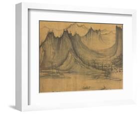 Detail of Fishermen's Evening Song by Xu Daoning-null-Framed Photographic Print