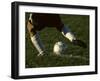 Detail of Foot About to Kick a Soccer Ball-Paul Sutton-Framed Photographic Print