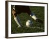 Detail of Foot About to Kick a Soccer Ball-Paul Sutton-Framed Photographic Print