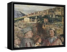 Detail of Fresco in Bridal Chamber-Andrea Mantegna-Framed Stretched Canvas