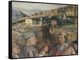 Detail of Fresco in Bridal Chamber-Andrea Mantegna-Framed Stretched Canvas