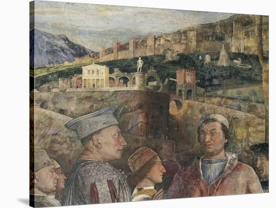 Detail of Fresco in Bridal Chamber-Andrea Mantegna-Stretched Canvas