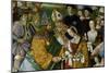 Detail of Fresco Painting of Frederick III's Betrothal to Eleonora of Portugal by Pinturicchio-S. Vannini-Mounted Giclee Print