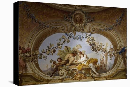 Detail of Frescoed Ceiling-Antonio de Dominici-Stretched Canvas