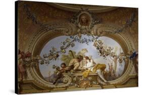 Detail of Frescoed Ceiling-Antonio de Dominici-Stretched Canvas