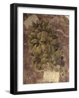 Detail of Fruits and Leaves, from the Last Supper-null-Framed Art Print