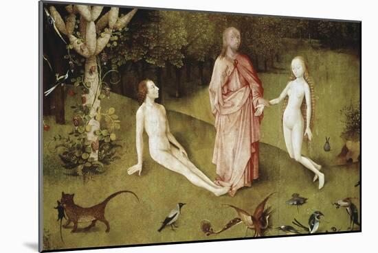 Detail of Garden of Earthly Delights, no.1, c.1505-Hieronymus Bosch-Mounted Giclee Print
