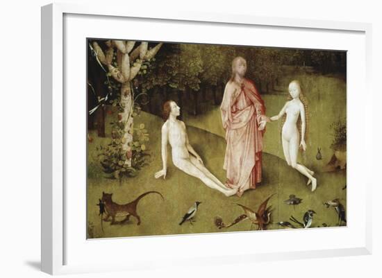 Detail of Garden of Earthly Delights, no.1, c.1505-Hieronymus Bosch-Framed Giclee Print