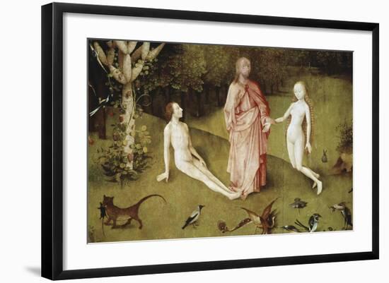 Detail of Garden of Earthly Delights, no.1, c.1505-Hieronymus Bosch-Framed Giclee Print