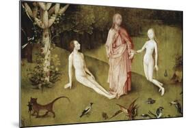 Detail of Garden of Earthly Delights, no.1, c.1505-Hieronymus Bosch-Mounted Giclee Print