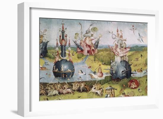 Detail of Garden of Earthly Delights, no.3, c.1505-Hieronymus Bosch-Framed Giclee Print