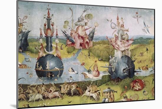 Detail of Garden of Earthly Delights, no.3, c.1505-Hieronymus Bosch-Mounted Giclee Print