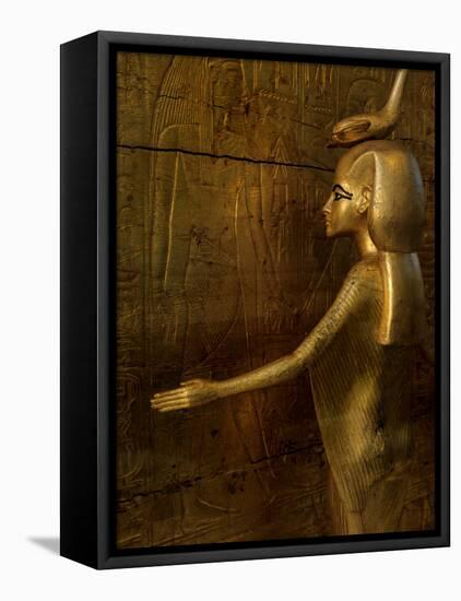 Detail of Goddess Selket, Pharaoh Tutankhamun, Egyptian Museum, Egypt-Kenneth Garrett-Framed Stretched Canvas