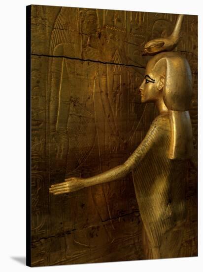 Detail of Goddess Selket, Pharaoh Tutankhamun, Egyptian Museum, Egypt-Kenneth Garrett-Stretched Canvas