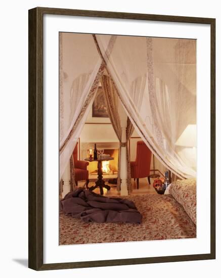 Detail of Guest Bedroom, Samode Palace Hotel, Samode, Rajasthan State, India-John Henry Claude Wilson-Framed Photographic Print