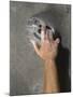 Detail of Hand on Wall Climbing Grip-null-Mounted Photographic Print