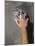 Detail of Hand on Wall Climbing Grip-null-Mounted Photographic Print