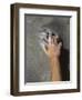 Detail of Hand on Wall Climbing Grip-null-Framed Photographic Print