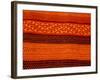 Detail of Handmade Orange and Black Wool Textile Blanket, Pisac Market, Peru-Cindy Miller Hopkins-Framed Photographic Print