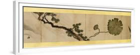 Detail of Handscroll with Miscellaneous Images, Edo Period, 1839-Katsushika Hokusai-Framed Premium Giclee Print